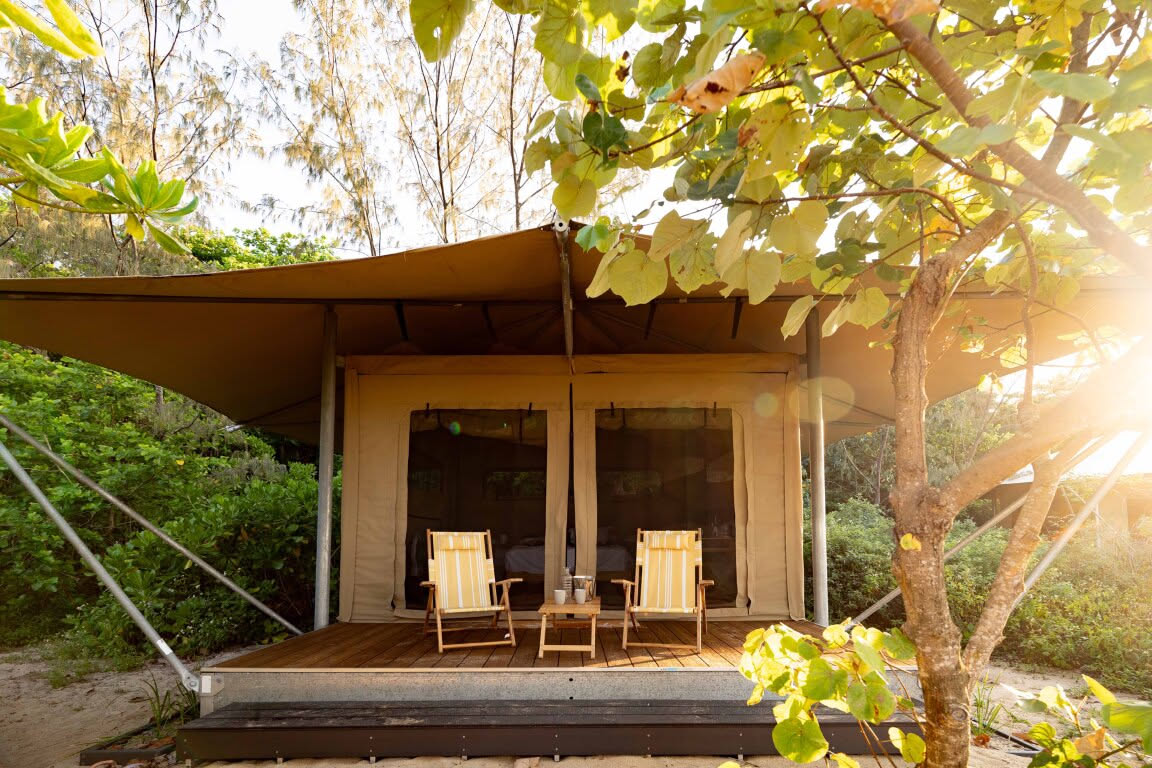 Stay at Dunk Island: Beachfront Eco Tents and Bayside Campsites